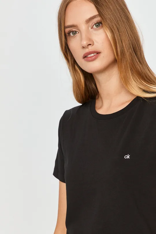 nero Calvin Klein t-shirt in cotone