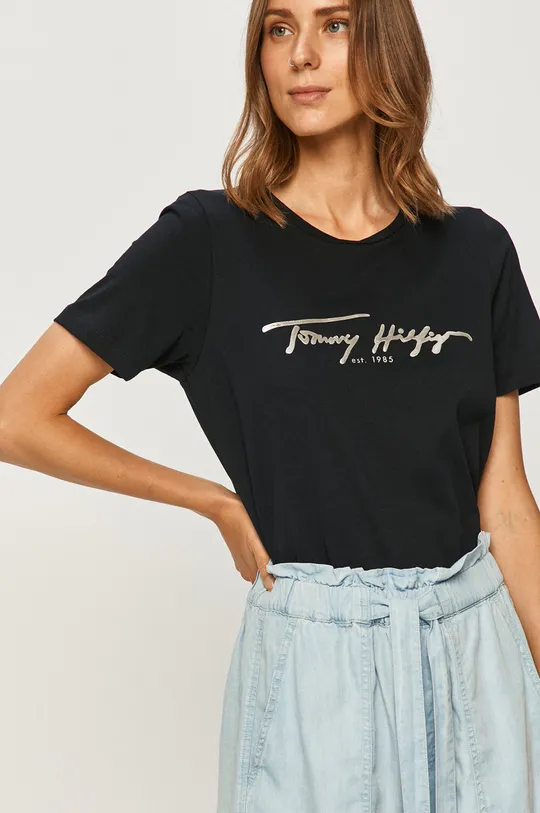 tmavomodrá Tommy Hilfiger - Tričko