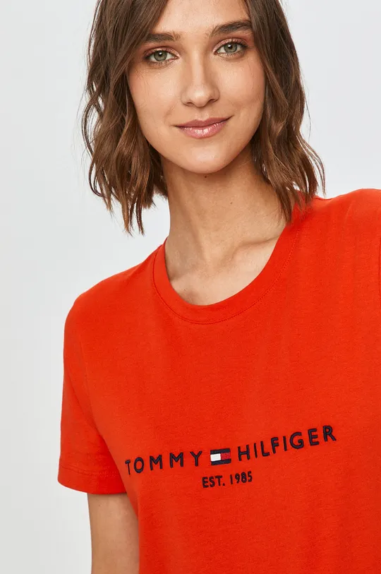 oranžová Tommy Hilfiger - Tričko