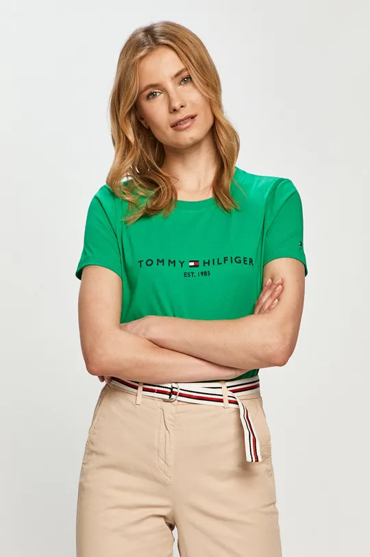 zöld Tommy Hilfiger - T-shirt Női