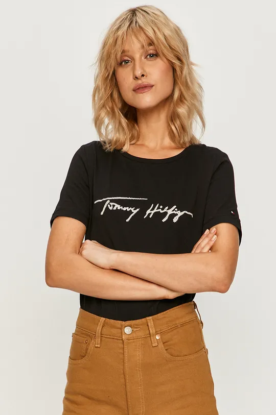 fekete Tommy Hilfiger - T-shirt