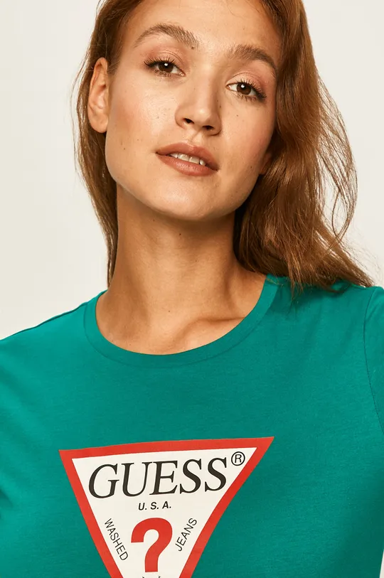 zielony Guess Jeans - T-shirt