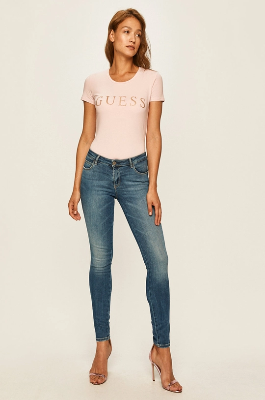 Guess Jeans - Футболка розовый