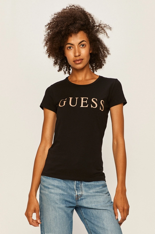 čierna Guess Jeans - Tričko Dámsky