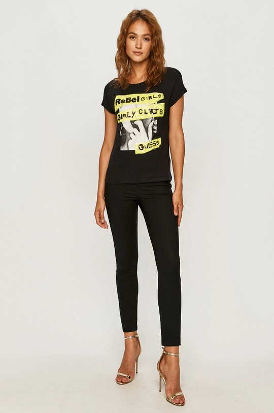 Guess Jeans - T-shirt czarny