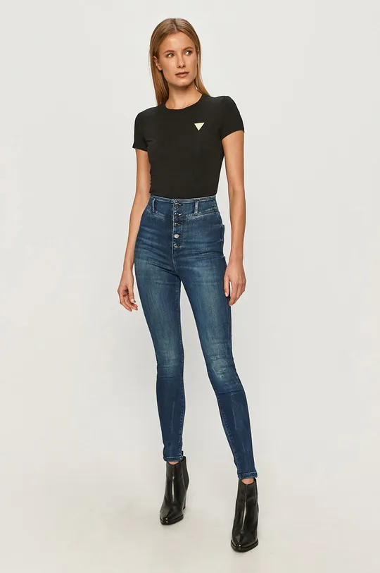 Guess Jeans - Tričko čierna