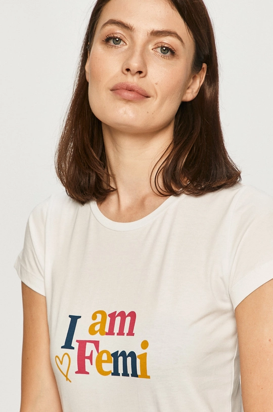 biały Femi Stories - T-shirt Meno