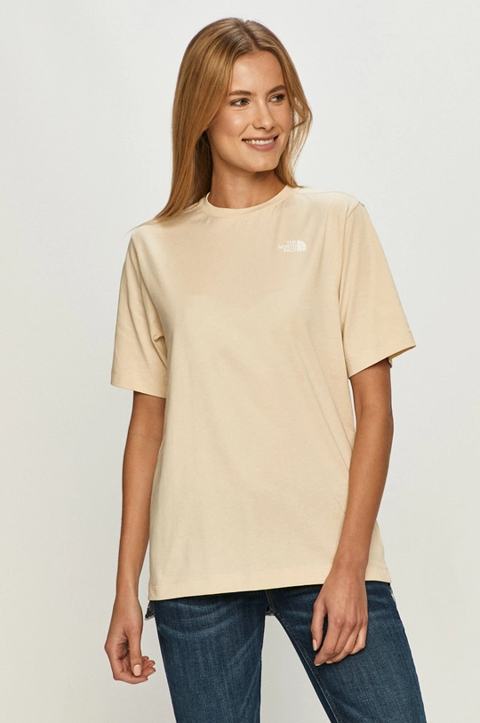 beżowy The North Face - T-shirt Damski