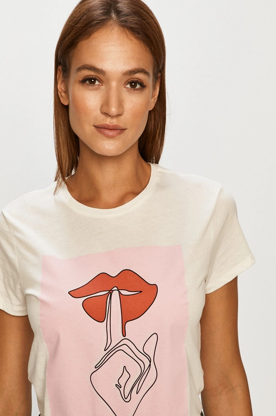 fehér Jacqueline de Yong - T-shirt