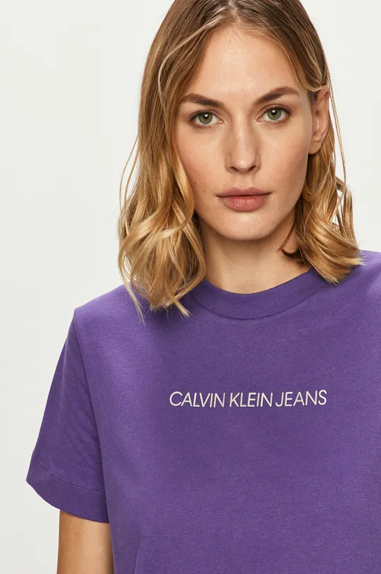fialová Calvin Klein Jeans - Tričko
