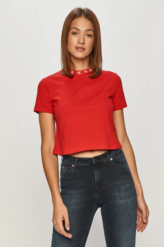 červená Calvin Klein Jeans - Tričko Dámsky