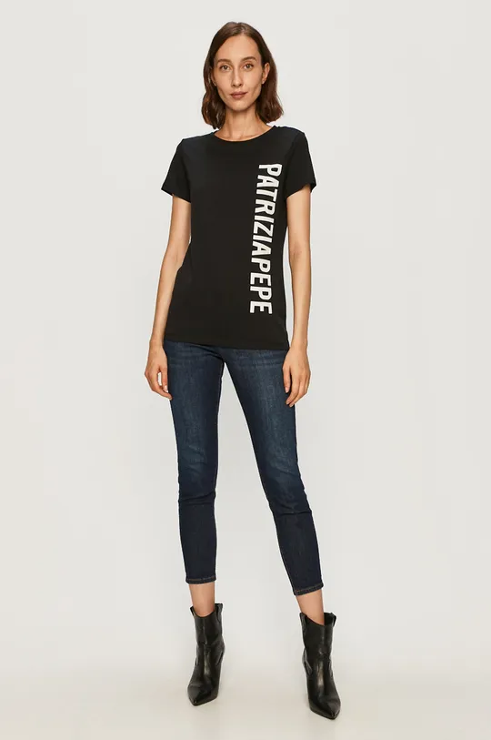 Patrizia Pepe - T-shirt fekete