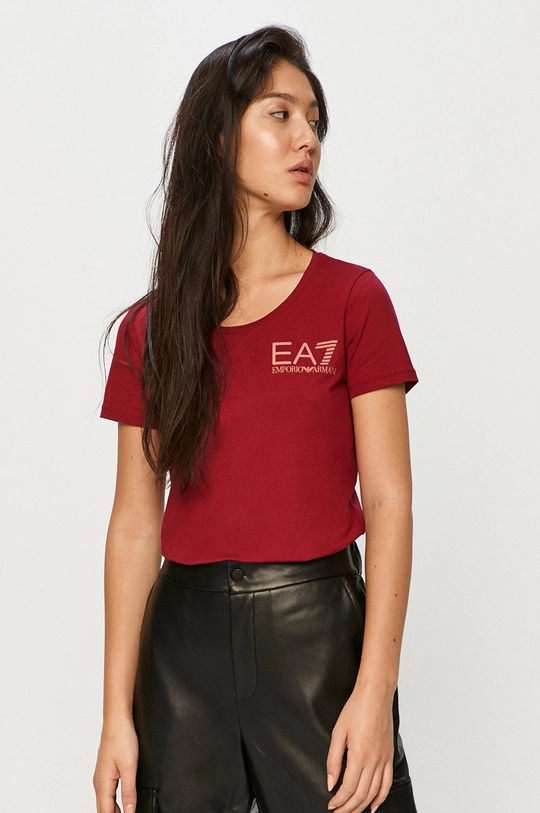 rózsaszín EA7 Emporio Armani - T-shirt Női