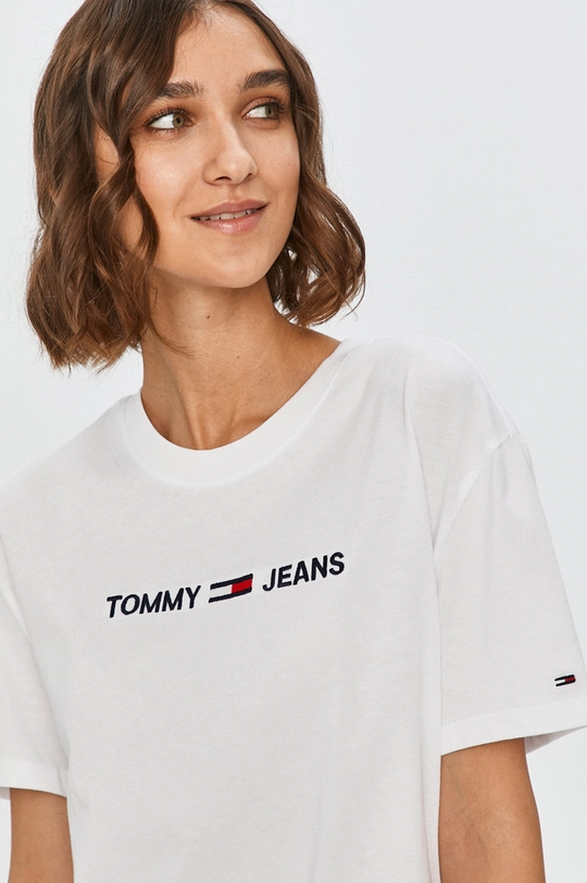 biela Tommy Jeans - Tričko