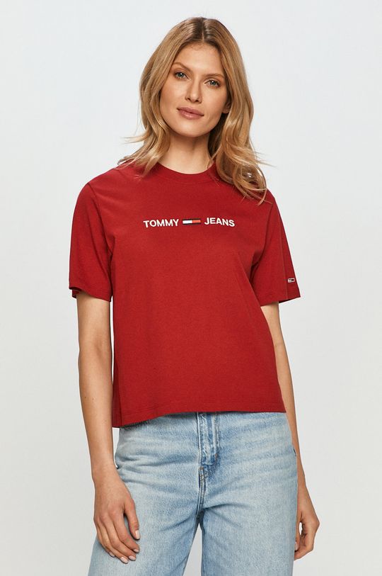 crvena Tommy Jeans - Majica Ženski