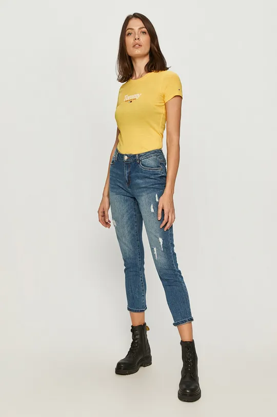 Tommy Jeans - T-shirt sárga