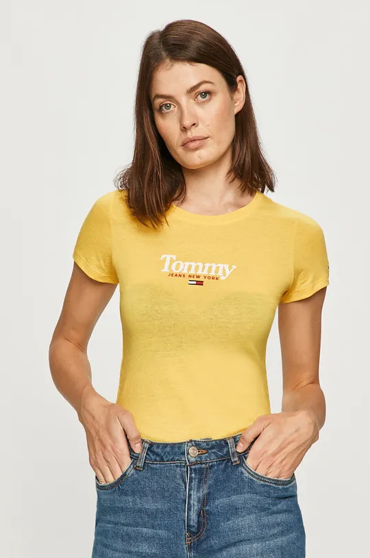 žltá Tommy Jeans - Tričko