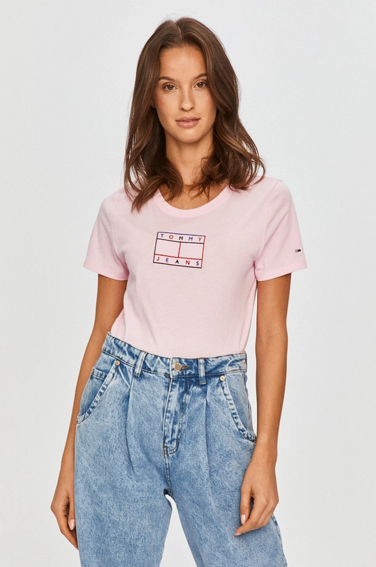 rózsaszín Tommy Jeans - T-shirt Női