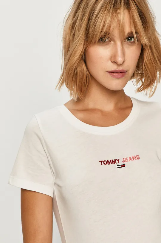 biela Tommy Jeans - Tričko