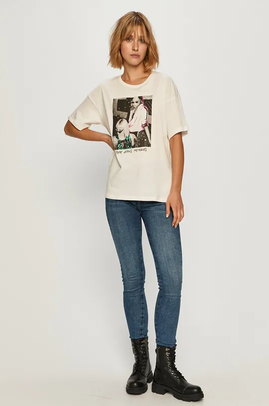 Pepe Jeans - T-shirt Aria 100 % Bawełna