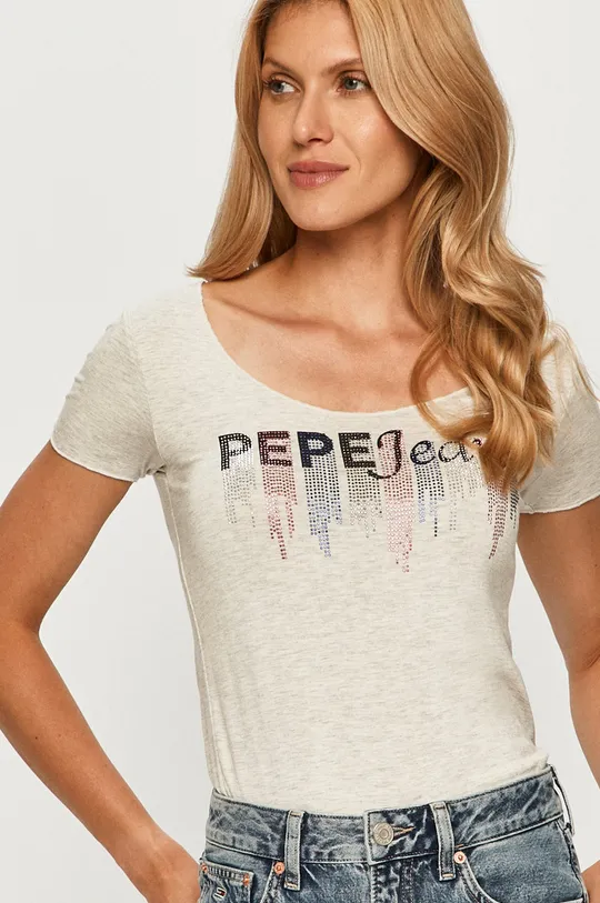 sivá Pepe Jeans - Tričko Abbey