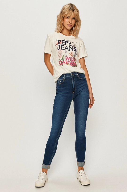 Pepe Jeans - Футболка Addison білий