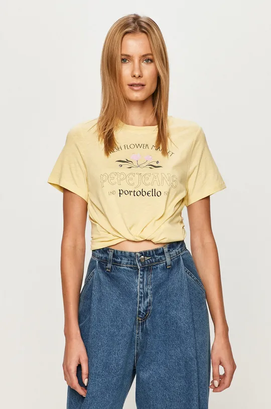 żółty Pepe Jeans - T-shirt Aisha Damski
