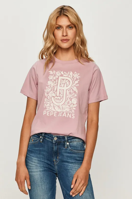 lila Pepe Jeans - T-shirt Alissa Női
