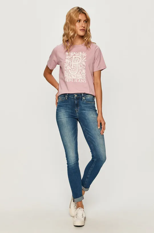 Pepe Jeans - T-shirt Alissa lila