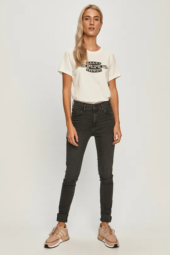 Pepe Jeans - T-shirt Margaret biały