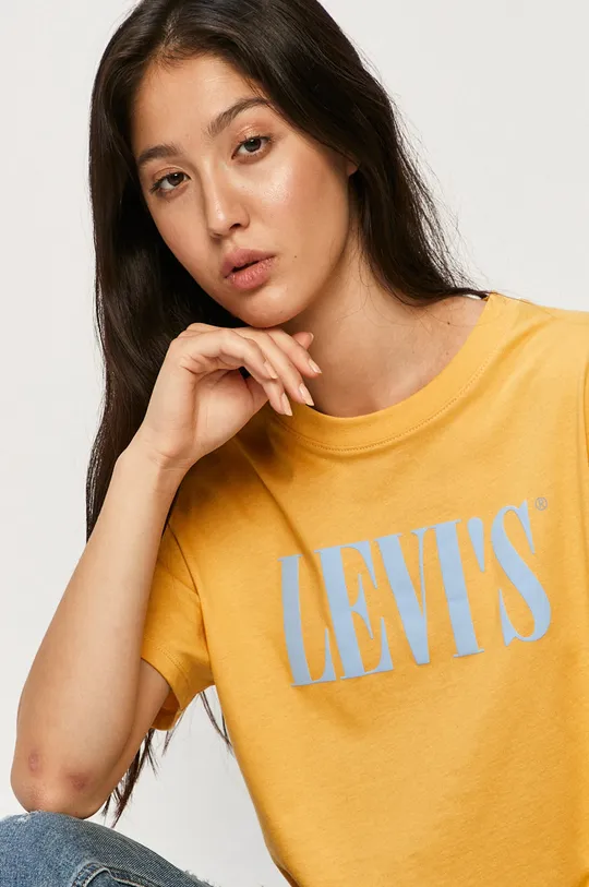 yellow Levi's t-shirt