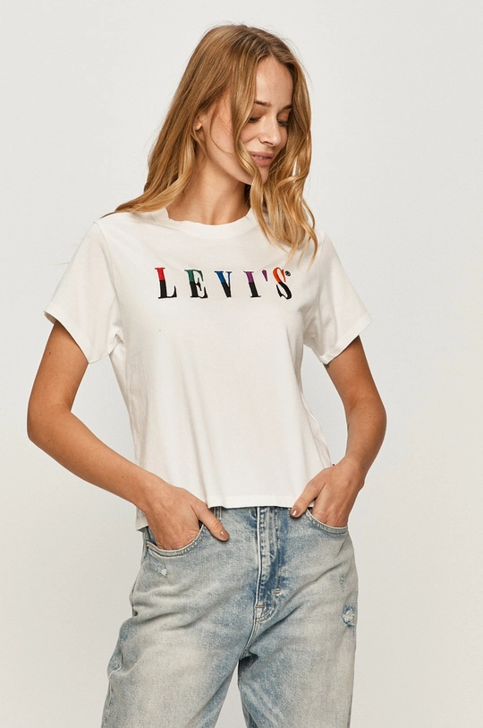 biały Levi's - T-shirt Damski