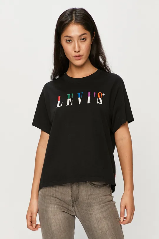 negru Levi's tricou De femei