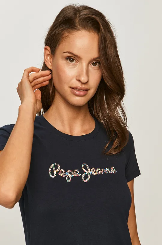 granatowy Pepe Jeans - T-shirt Dorita Damski