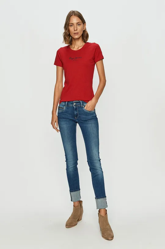 Pepe Jeans - Tričko Virginia červená