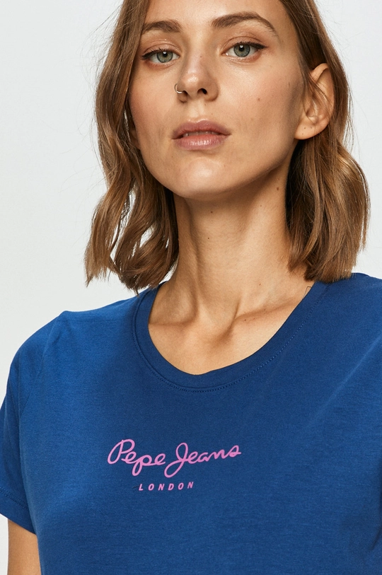 modrá Pepe Jeans - Tričko Virginia