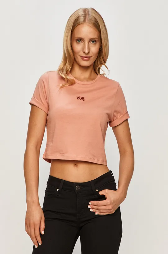 różowy Vans - T-shirt Damski