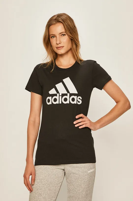 czarny adidas Performance - T-shirt FQ3237 Damski