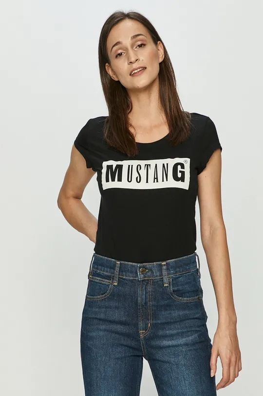 fekete Mustang - T-shirt Női