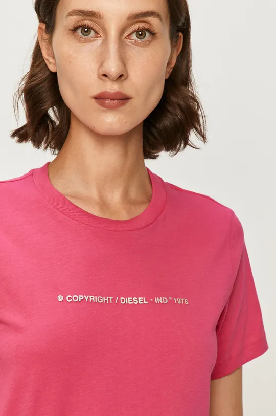 różowy Diesel - T-shirt