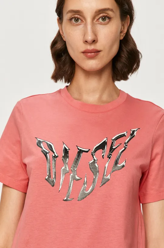 różowy Diesel - T-shirt