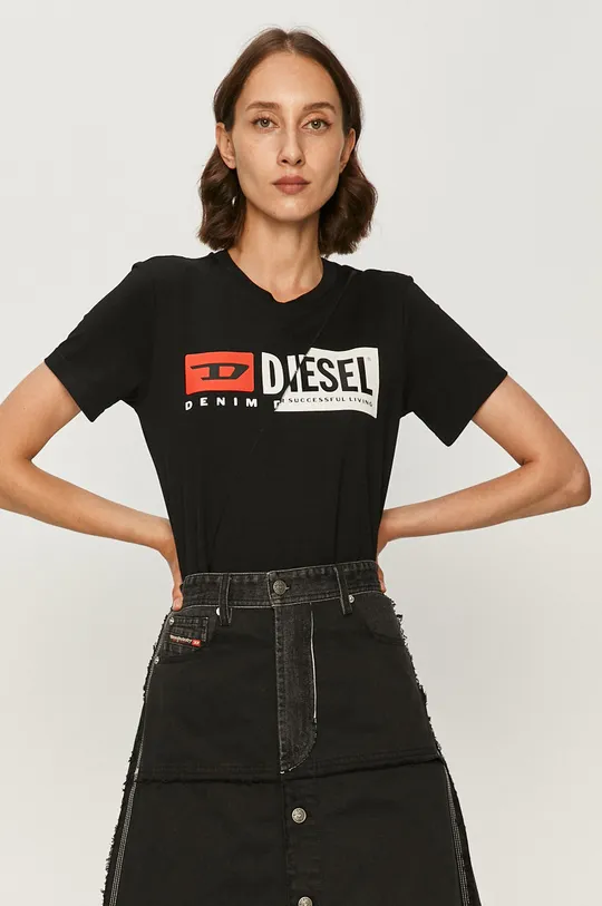 čierna Diesel - Tričko Dámsky