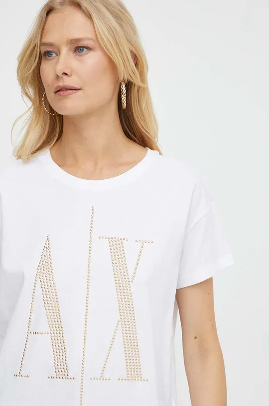 biały Armani Exchange - T-shirt 8NYTDX.YJG3Z.NOS