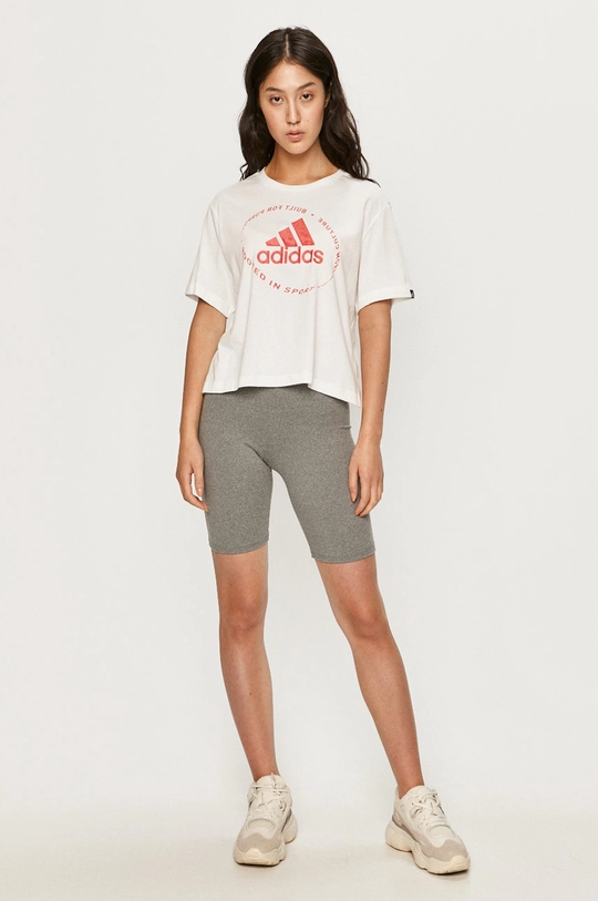 adidas - T-shirt GD4980 biały