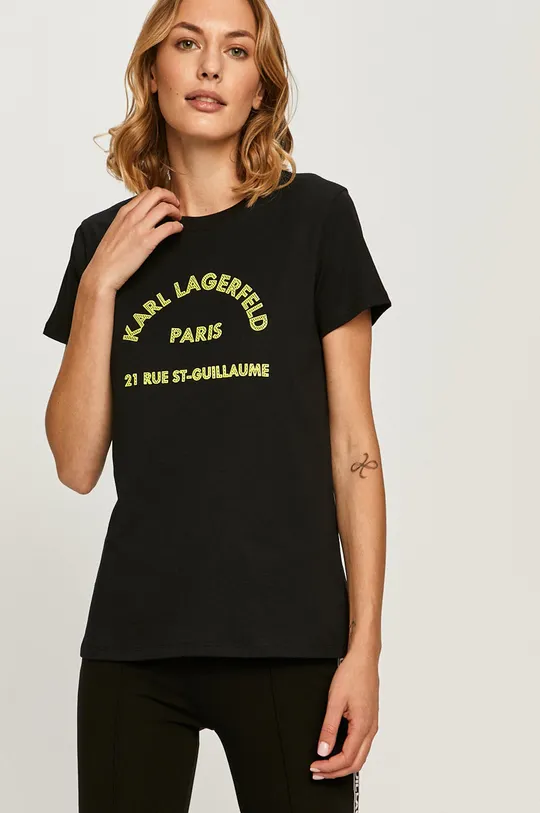 fekete Karl Lagerfeld - T-shirt Női