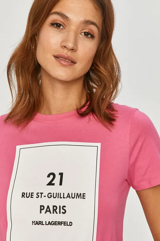 rózsaszín Karl Lagerfeld - T-shirt