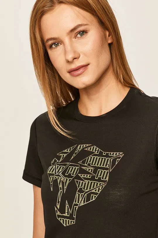 czarny Puma - T-shirt 519656