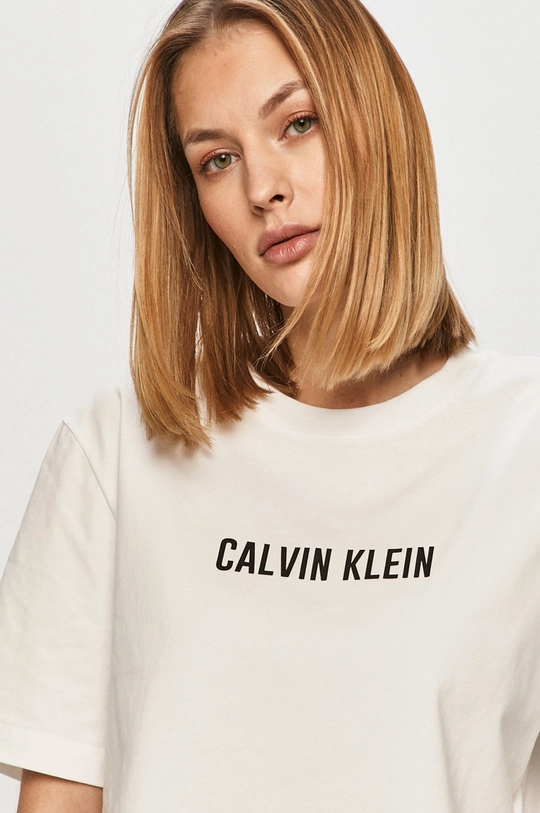 biały Calvin Klein Performance - T-shirt