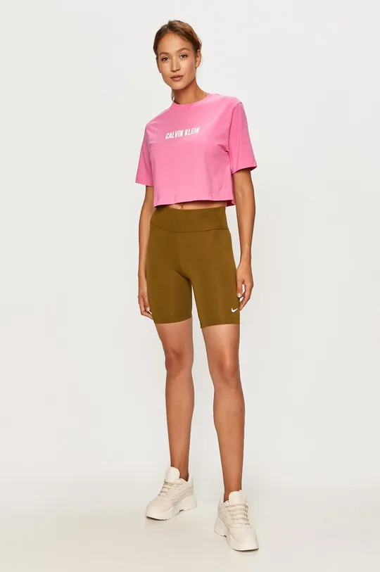 Calvin Klein Performance - T-shirt rózsaszín