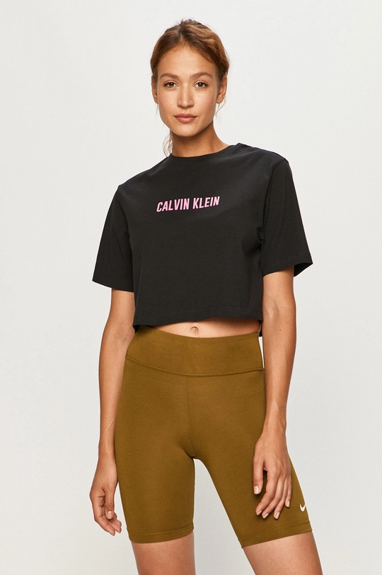 fekete Calvin Klein Performance - T-shirt Női